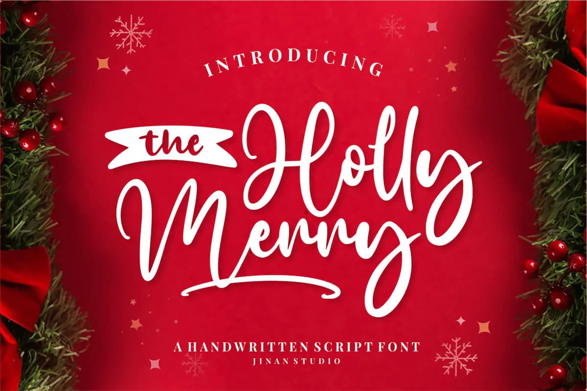 فونت کریسمس The Holly Merry