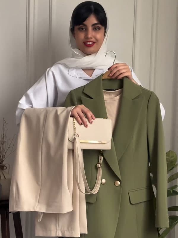 کت و شلوار زنانه مدل المیرا