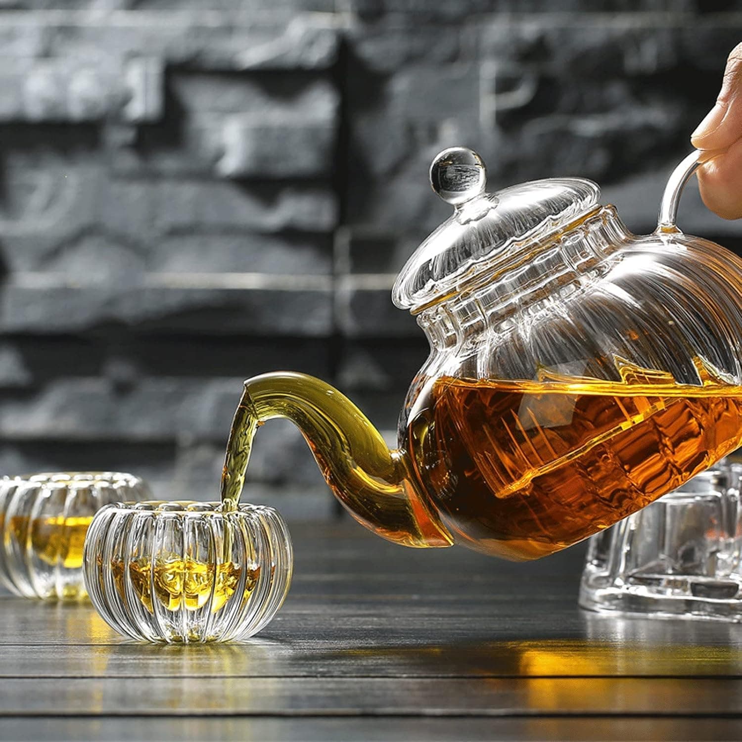 قوری پیرکس کدویی وارداتی 1000 میل — تصویر ۳