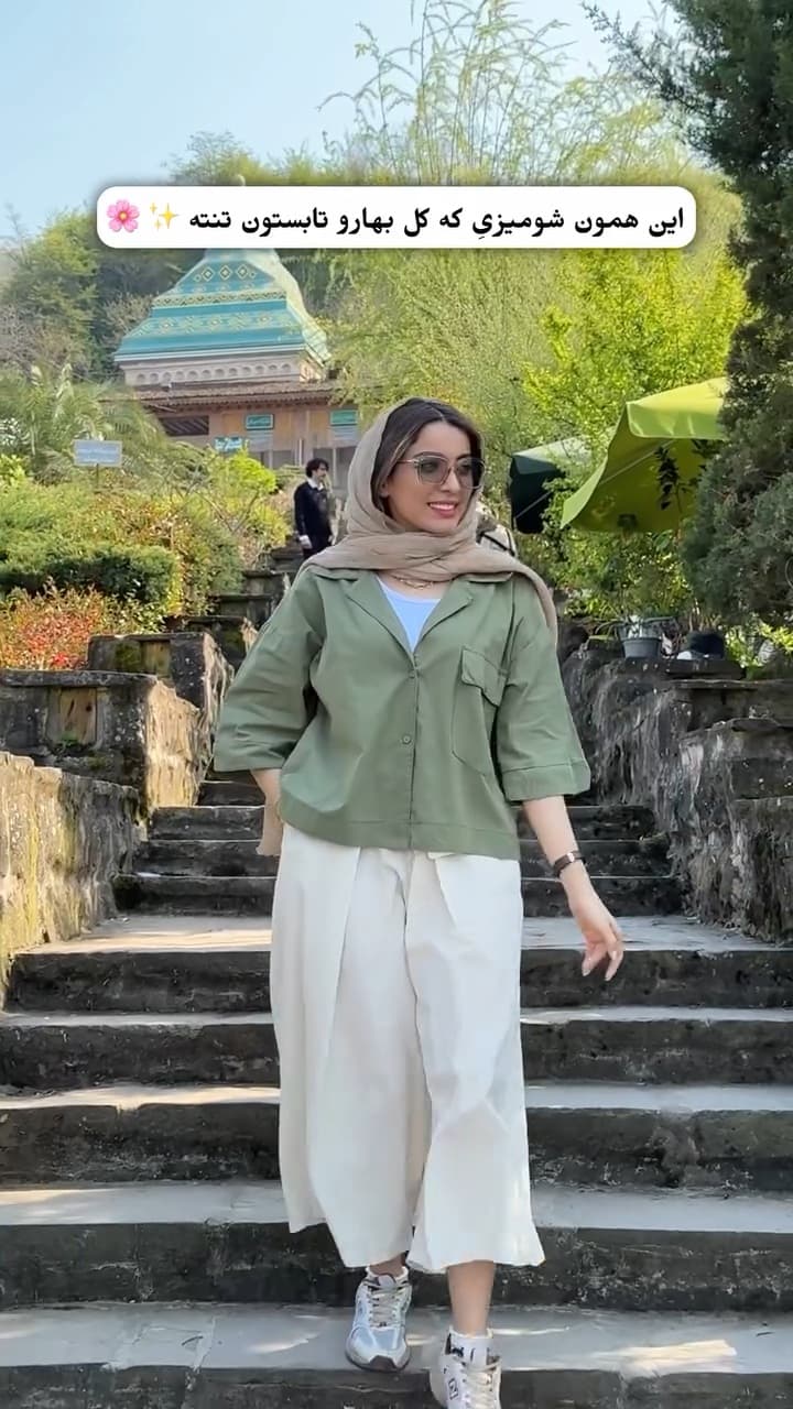 شومیز زنانه مدل آبرنگی — تصویر ۶