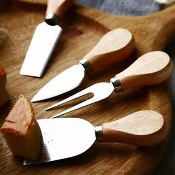 کارد صبحانه 4 تایی دسته چوبی وارداتی — تصویر ۵