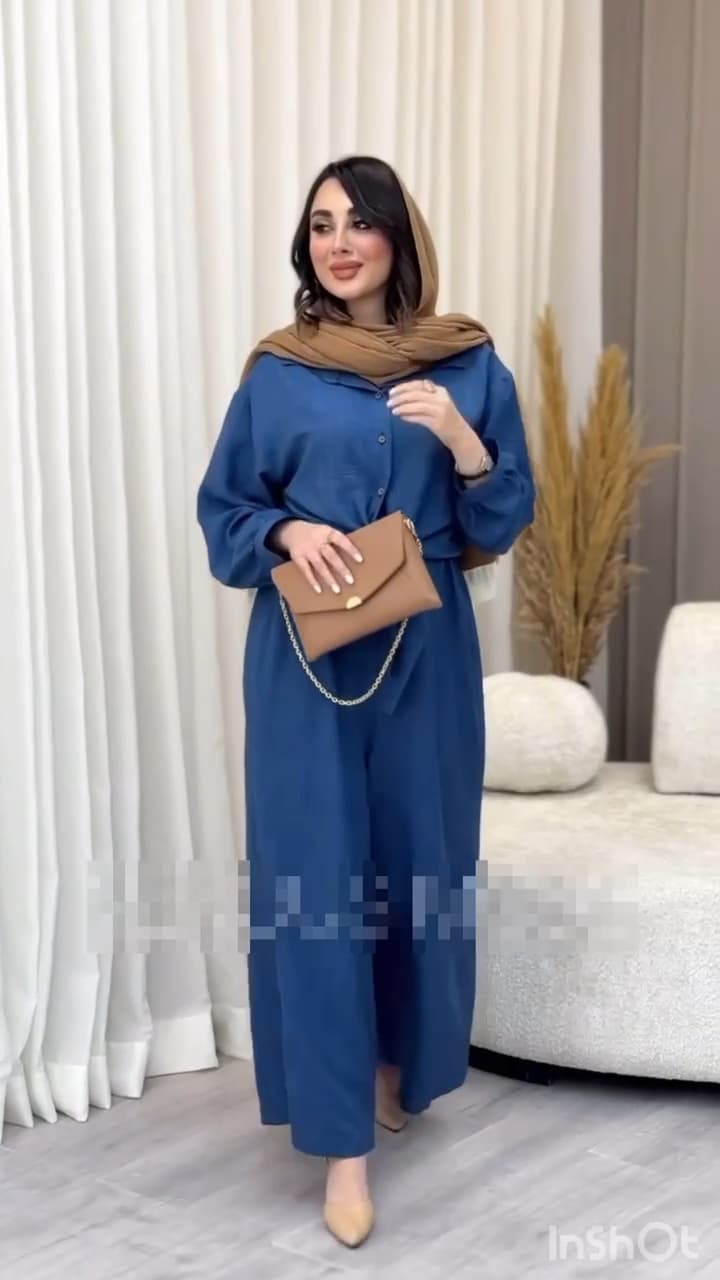شومیز و اورال جلو دکمه مدل سها — تصویر ۵