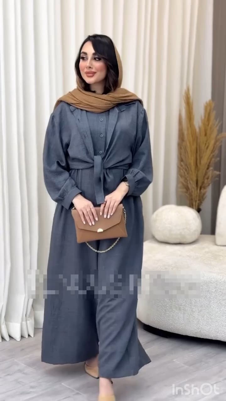 شومیز و اورال جلو دکمه مدل سها — تصویر ۴