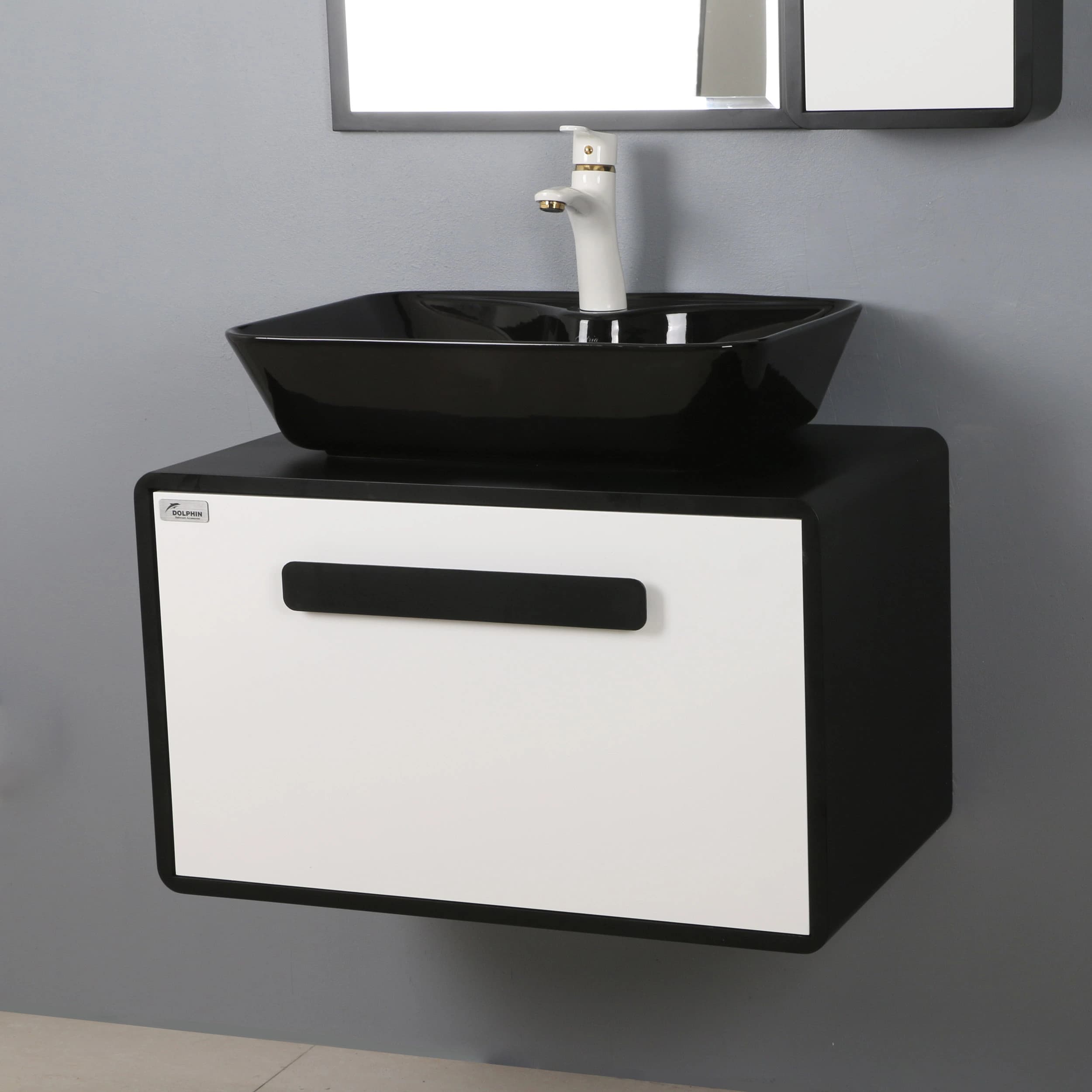 ست کابینت و روشویی دلفین مدل 1129 به همراه آینه و باکس — تصویر ۳