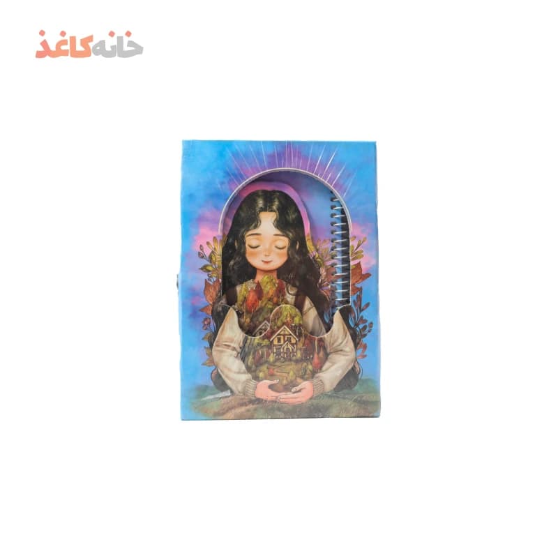 دفتر خاطرات قفل دار (قاب دار) سویل طرح دختر جنگل