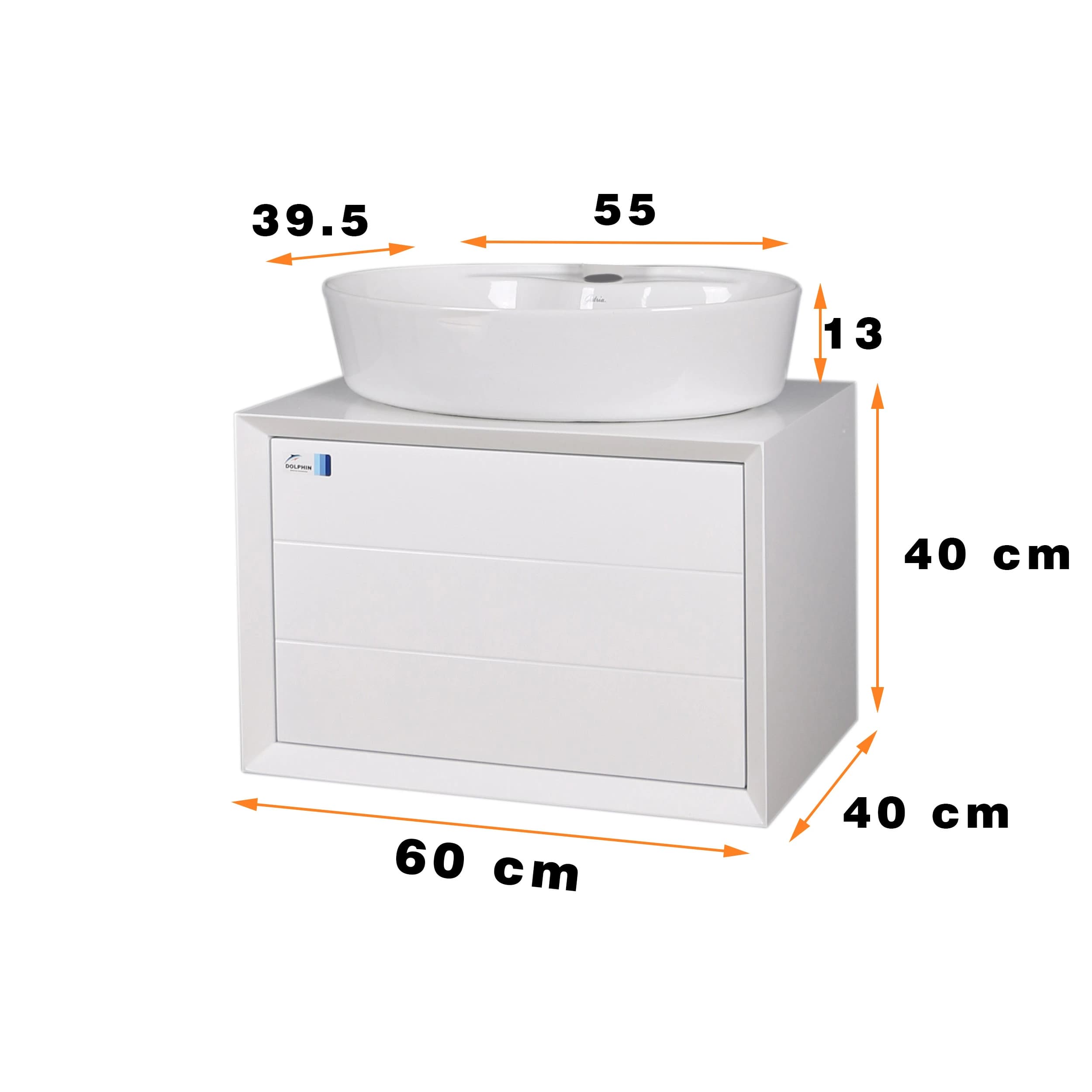 ست کابینت و روشویی دلفین مدل 6040-W — تصویر ۲