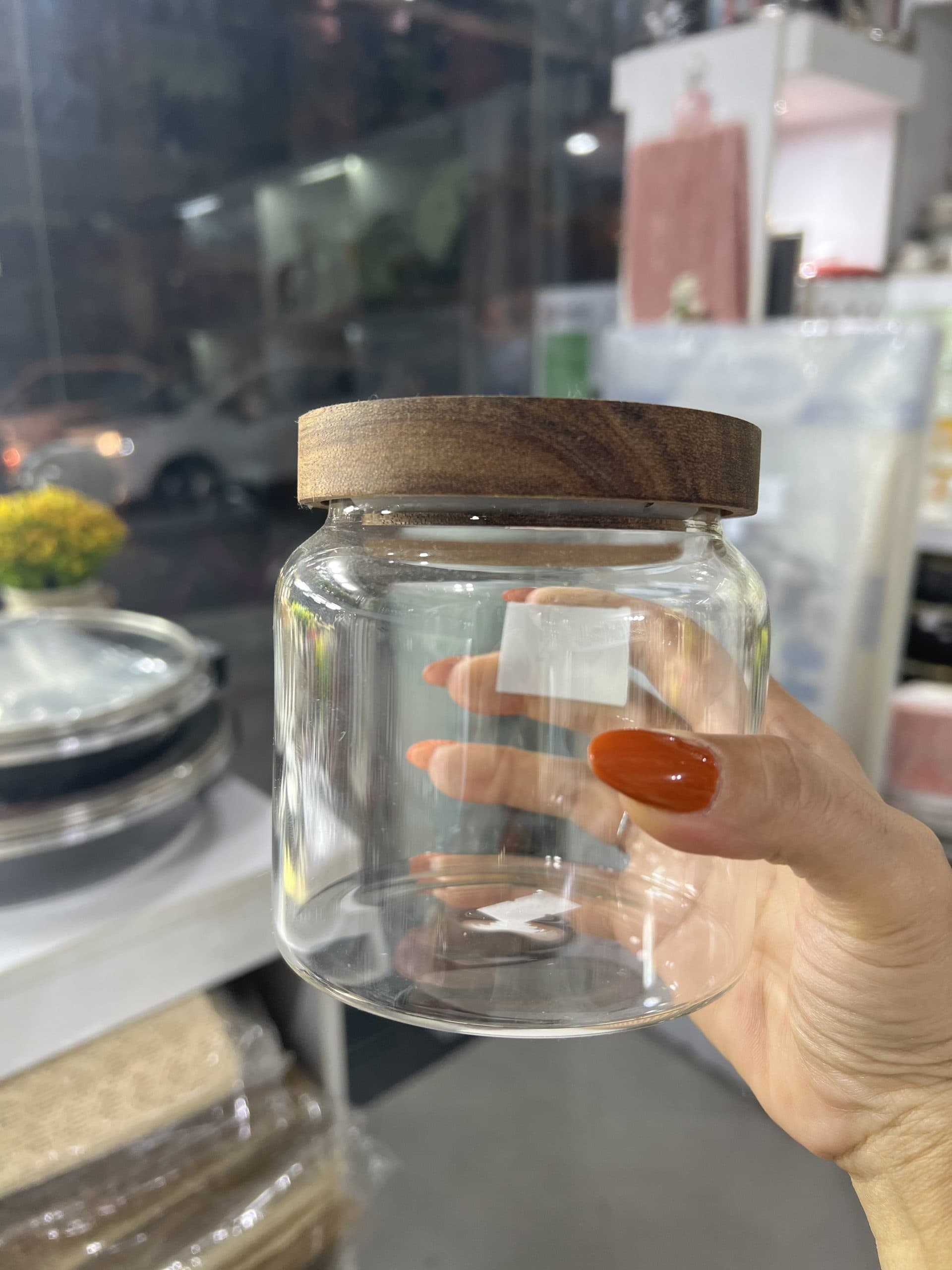 بانکه پیرکس درب چوبی وارداتی — تصویر ۲