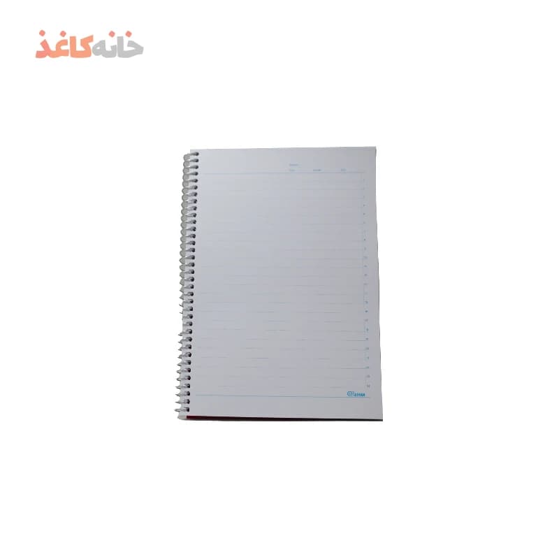 دفتر100برگ فنری طلقی زرد ریحان — تصویر ۳