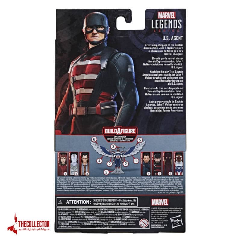 اکشن فیگور مامور آمریکا | U.S. Agent | از سریال فالکون و سرباز زمستان برند hasbro — تصویر ۶