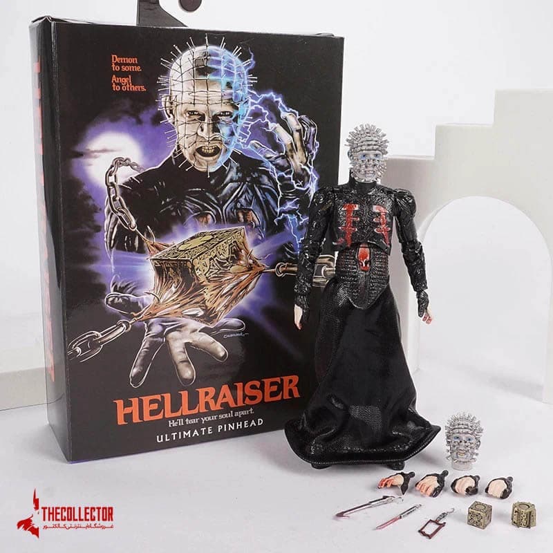 اکشن فیگور کاراکتر پین هد (Pinhead) از سری فیلم Hellraiser برند Neca — تصویر ۶