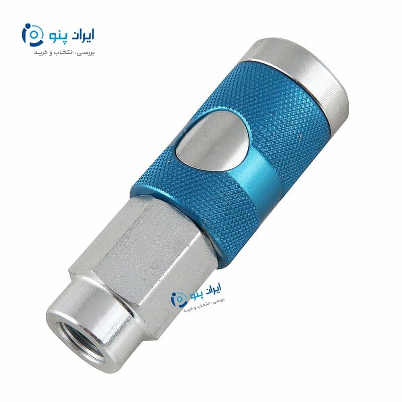 مادگی کوپلینگ پنوماتیک دکمه ای فشار بالا سایز 3/8 فرو Ferro — تصویر ۲