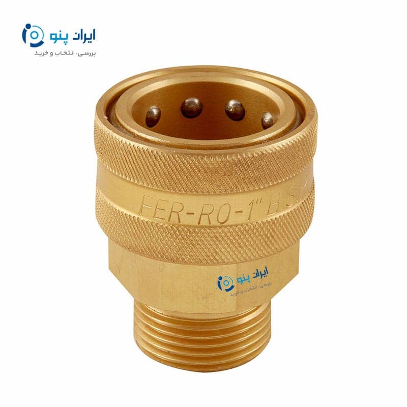 مادگی برنجی بیرون دنده توخالی سایز 1/2 فرو Ferro — تصویر ۲