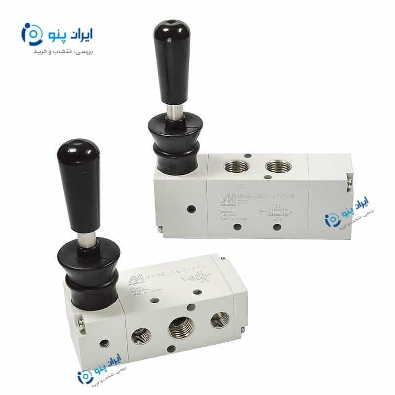 شیر دستی 5/3 فنر برگشت مایندمن MINDMAN | سایز 1/4 | مدل MVHB-260-4TVC-SP