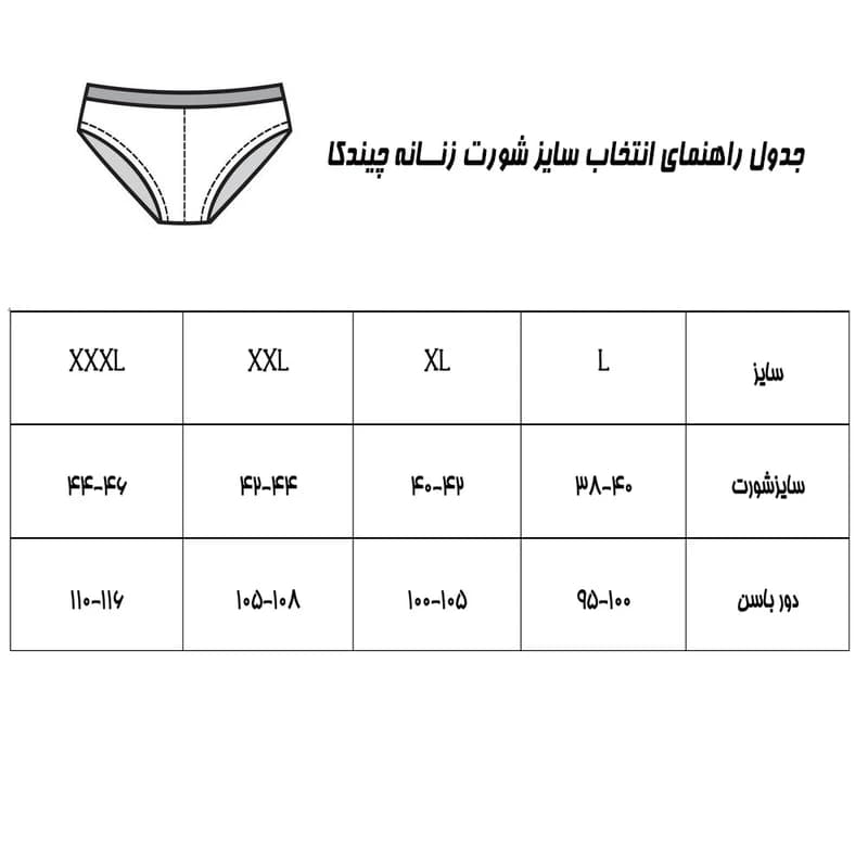 شورت زنانه چیندکا مدل نخی کد 1004 مجموعه 6 عددی — تصویر ۲
