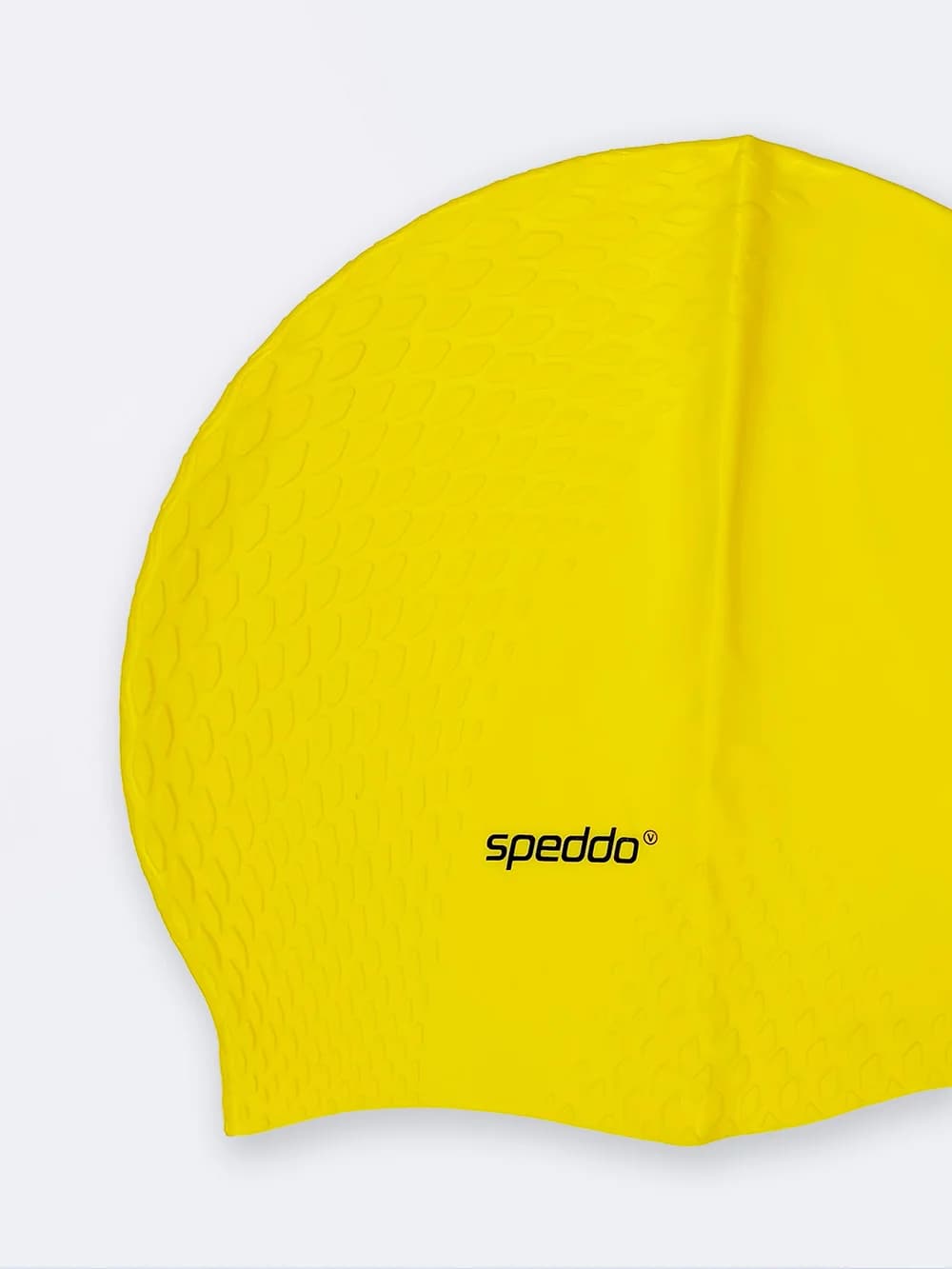 کلاه استخر شنا سیلیکونی زنانه طرح جدید پوست ماری زرد رنگ برند اسپیدو ( Speedo ) — تصویر ۳
