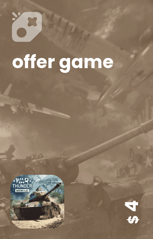 آفر 4 دلاری War Thunder Mobile