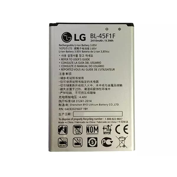 باتری اورجینال گوشی ال جی مدل K4 2017 (BL-45F1F)