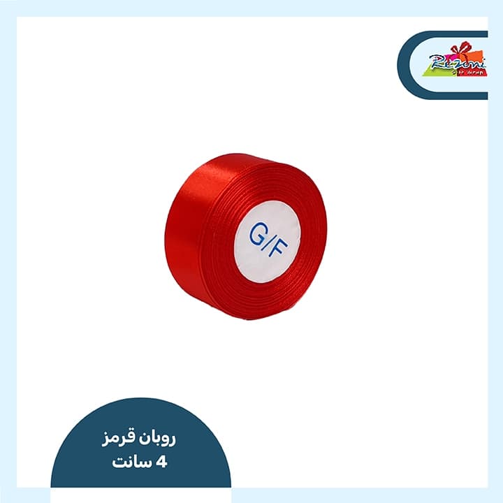 روبان ساتن 40 میل (قرمز)