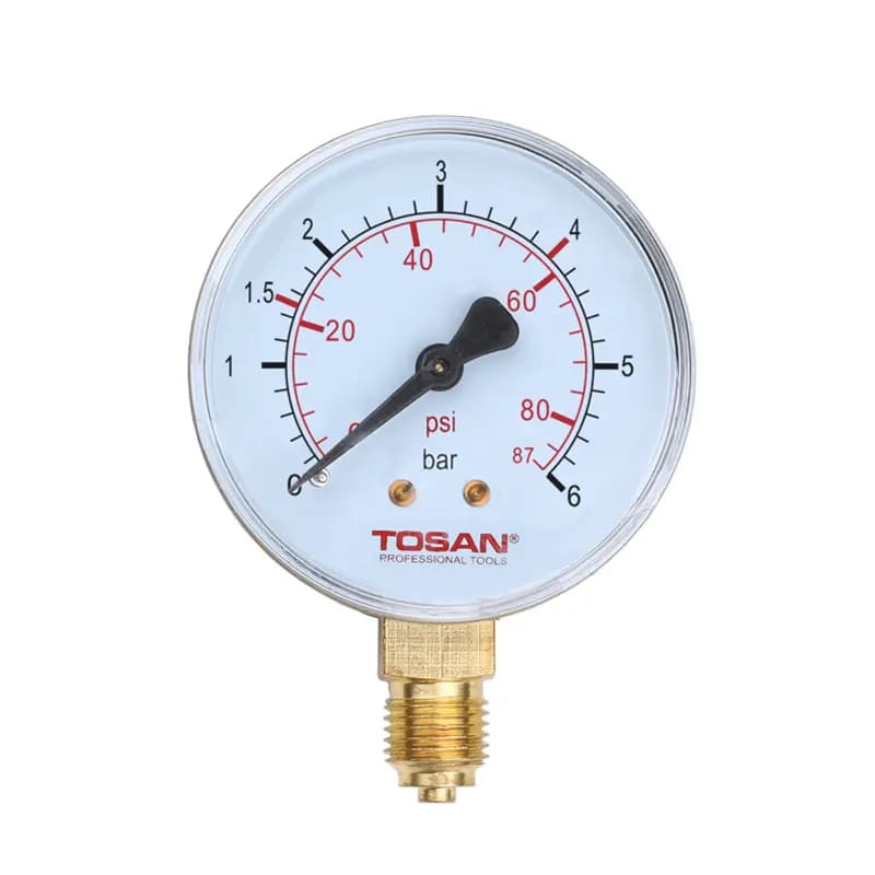 درجه فشارسنج 6 سانتی متری 16 بار مانومتر توسن tossan