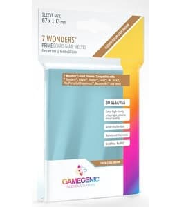 Sleeves: GameGenic – Prime Board Game, 7 Wonders (x80)