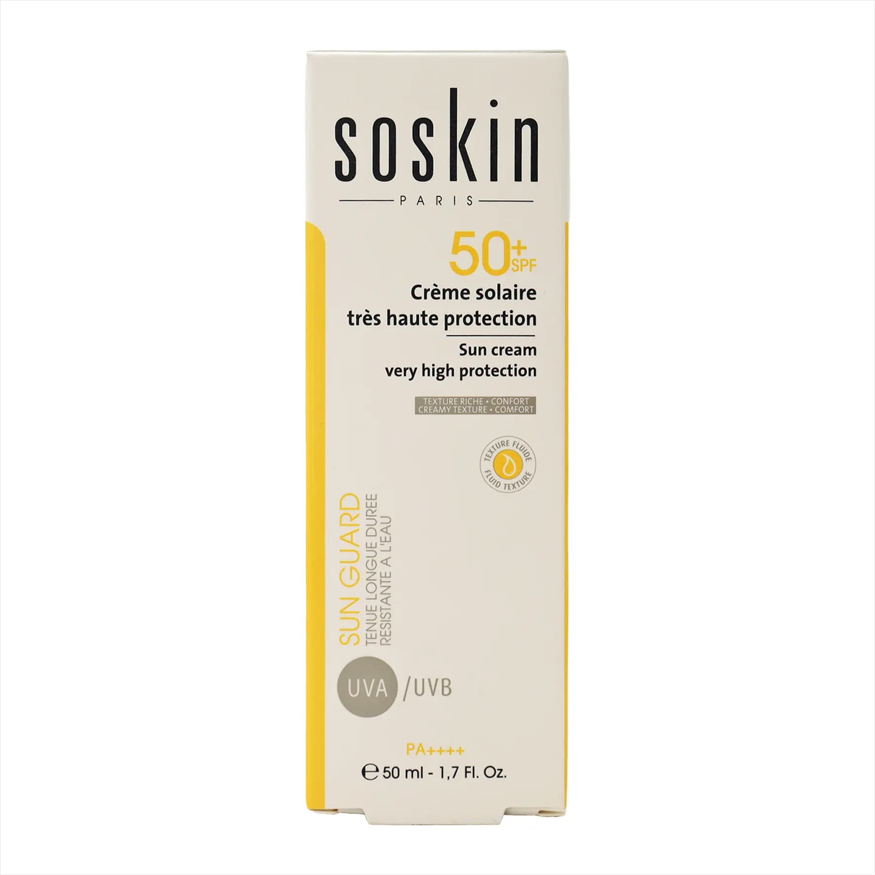 کرم ضد آفتاب بی رنگ ساسکین SPF50