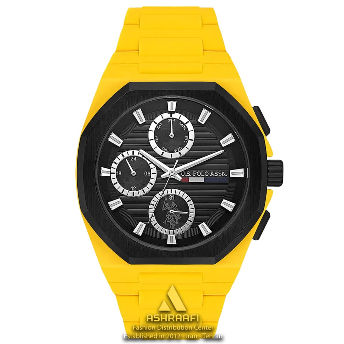 ساعت یو اس پولو زرد U.S. Polo Assn. USPA1103-06