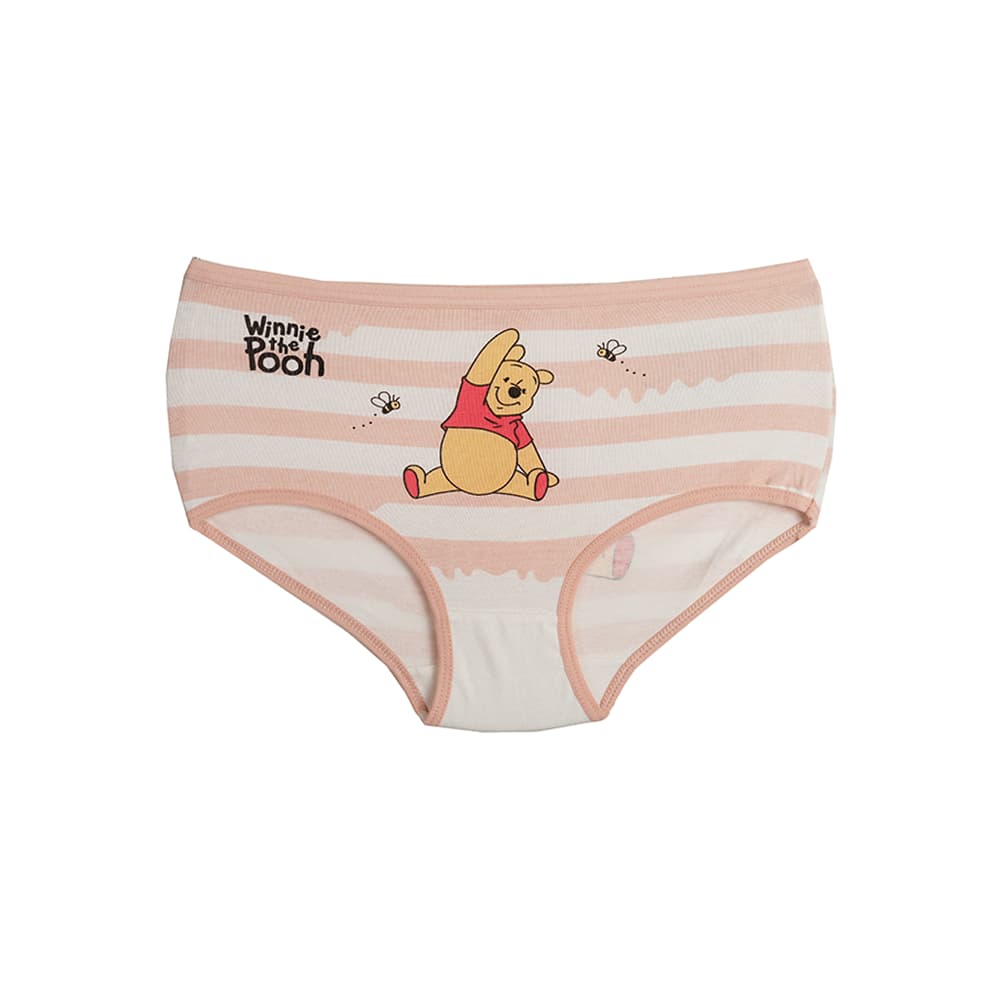 شورت دخترانه اسلیپ چاپی طرح راه راه و پو POOH — تصویر ۲