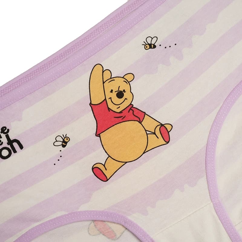 شورت دخترانه اسلیپ چاپی طرح راه راه و پو POOH — تصویر ۸