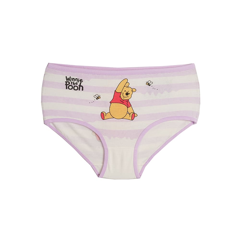 شورت دخترانه اسلیپ چاپی طرح راه راه و پو POOH
