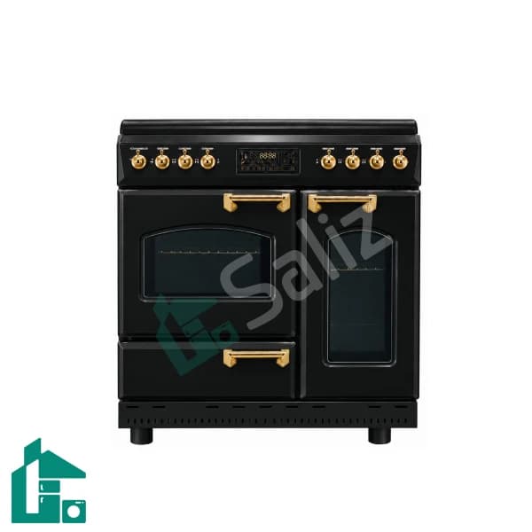 اجاق گاز تاکنو سه فر مدل Romano-L-B‌‌B-GOLD مشکی دستگیره طلایی