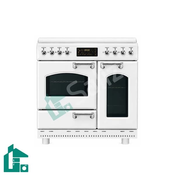 اجاق گاز تاکنو سه فر مدل Romano-L-WW-CHROME سفید دستگیره کروم