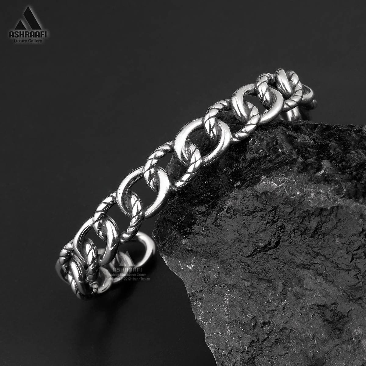 دستبند مردانه استیل Cartier Bracelet SM04 — تصویر ۲
