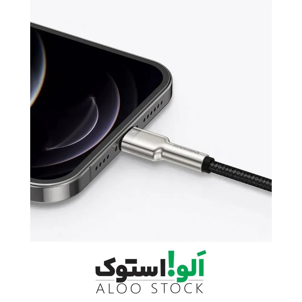 کابل لایتنینگ باسئوس Baseus CALJK-01 Lightning Metal DATA Cable — تصویر ۱۲