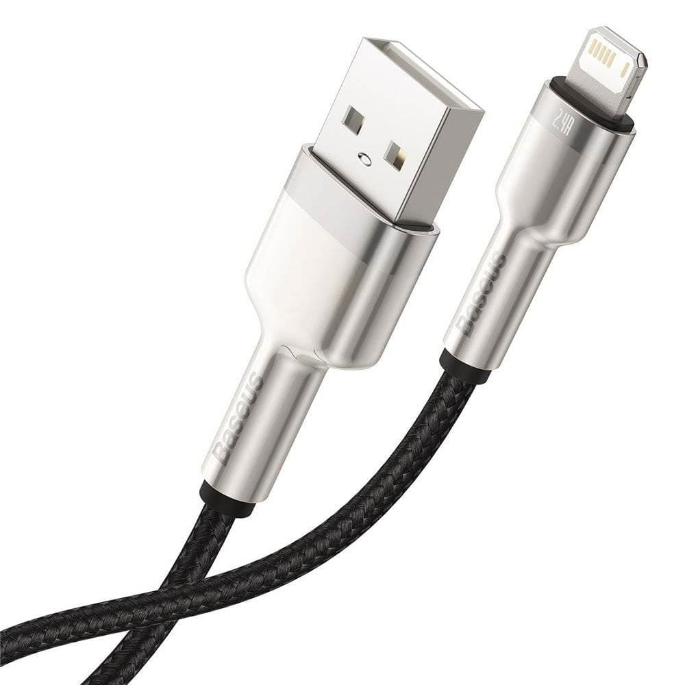 کابل لایتنینگ باسئوس Baseus CALJK-01 Lightning Metal DATA Cable — تصویر ۳