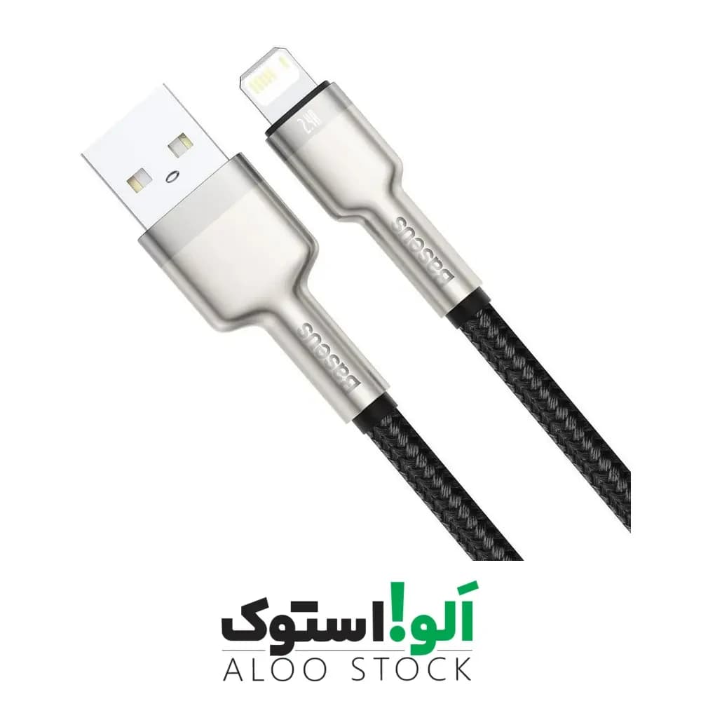 کابل لایتنینگ باسئوس Baseus CALJK-01 Lightning Metal DATA Cable — تصویر ۹
