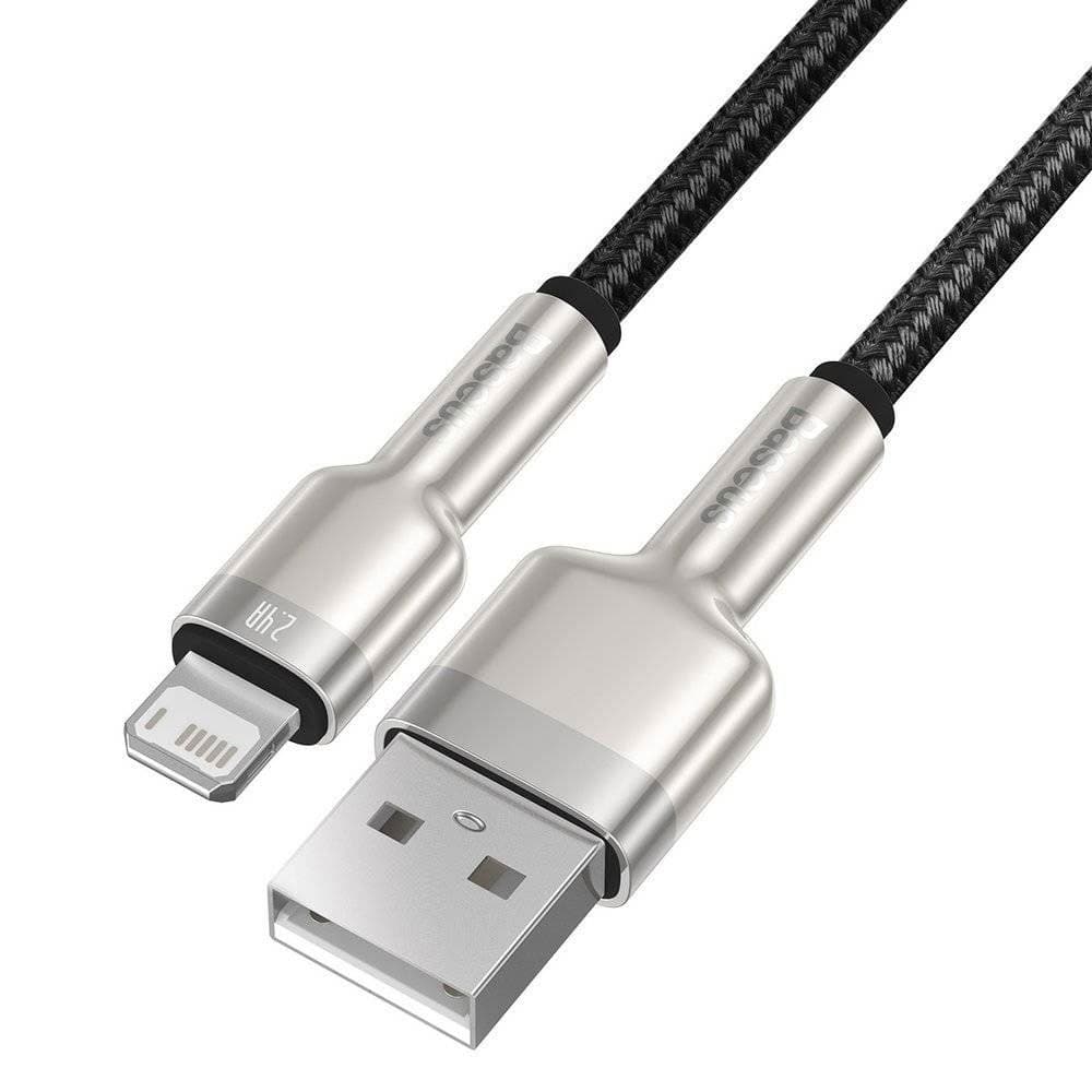 کابل لایتنینگ باسئوس Baseus CALJK-01 Lightning Metal DATA Cable — تصویر ۶