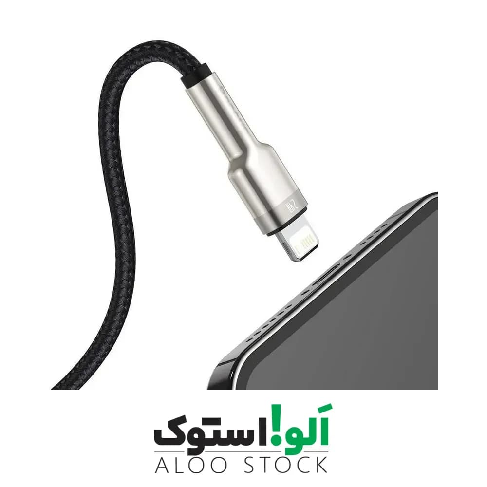 کابل لایتنینگ باسئوس Baseus CALJK-01 Lightning Metal DATA Cable — تصویر ۱۱