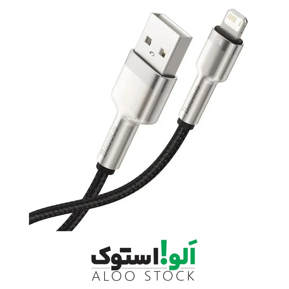 کابل لایتنینگ باسئوس Baseus CALJK-01 Lightning Metal DATA Cable — تصویر ۱۰