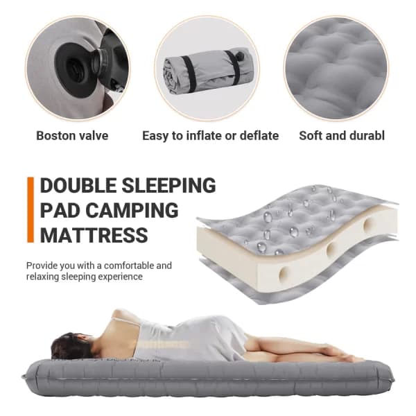 زیرانداز بادی دو نفره کینگ کمپ مدل King Airbed Double KM2209 — تصویر ۳