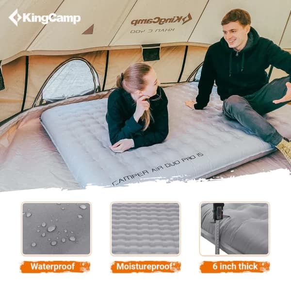 زیرانداز بادی دو نفره کینگ کمپ مدل King Airbed Double KM2209 — تصویر ۵