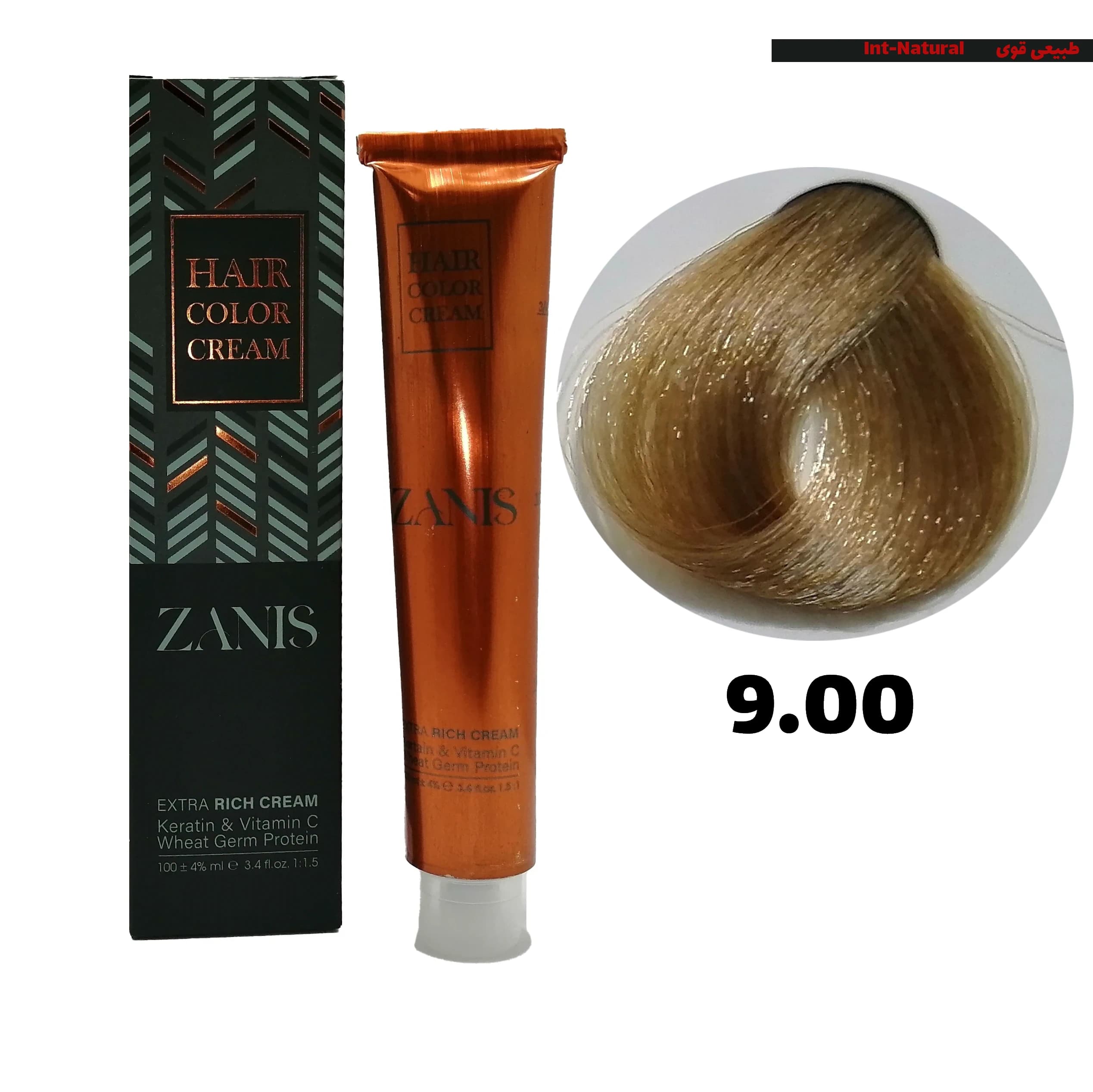 رنگ مو زانیس سری طبیعی قوی کد 9.00
