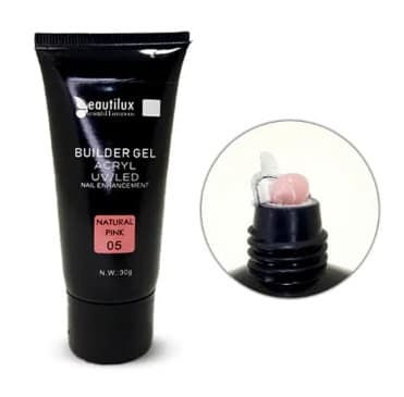 پلی ژل ناخن بیوتی لوکس شماره NATURAL PINK 05