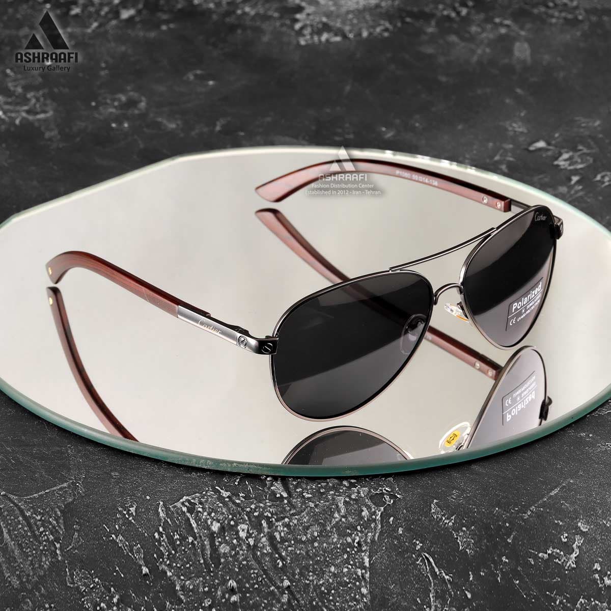 عینک خلبانی کارتیه Cartier P1080 — تصویر ۶