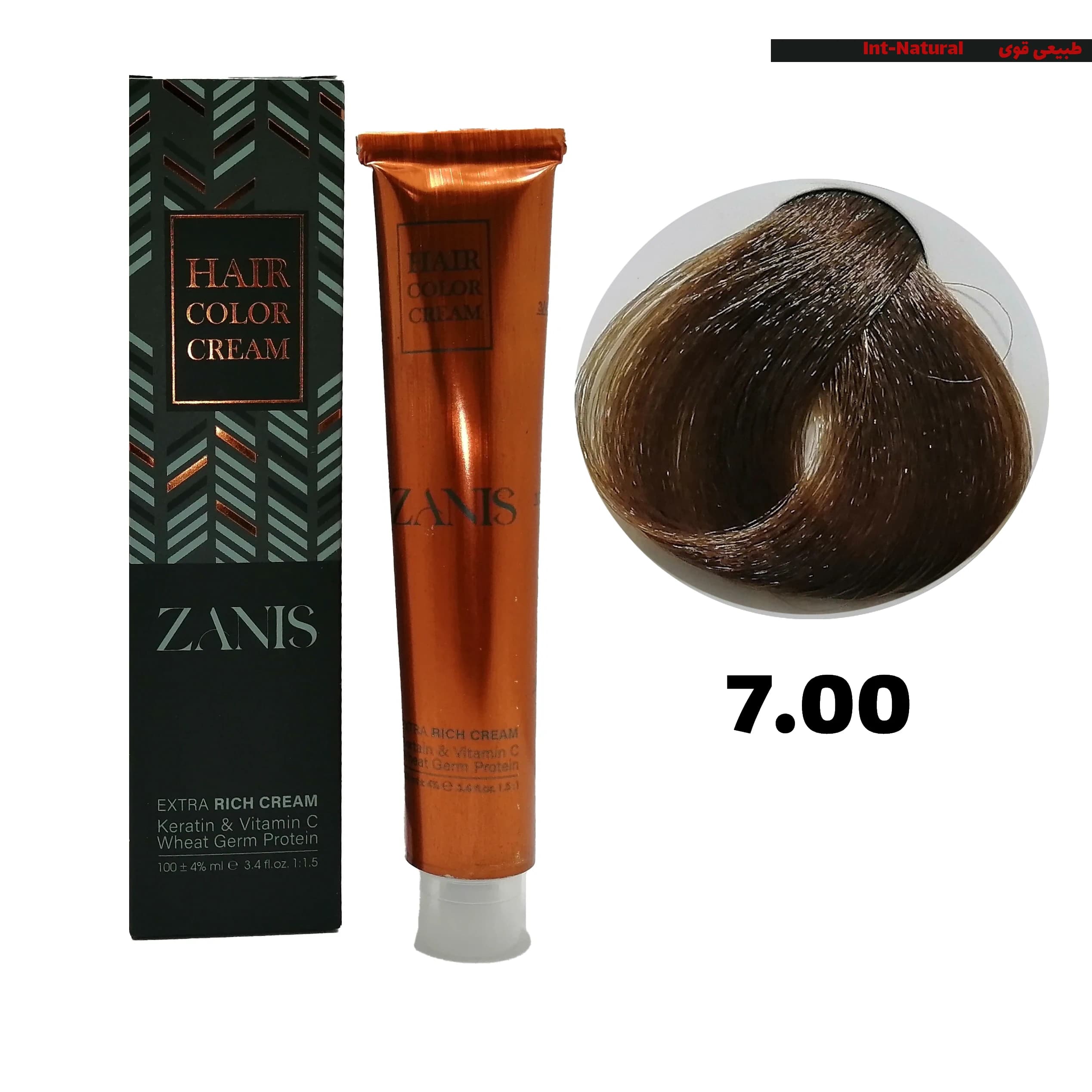 رنگ مو زانیس سری طبیعی قوی کد 7.00