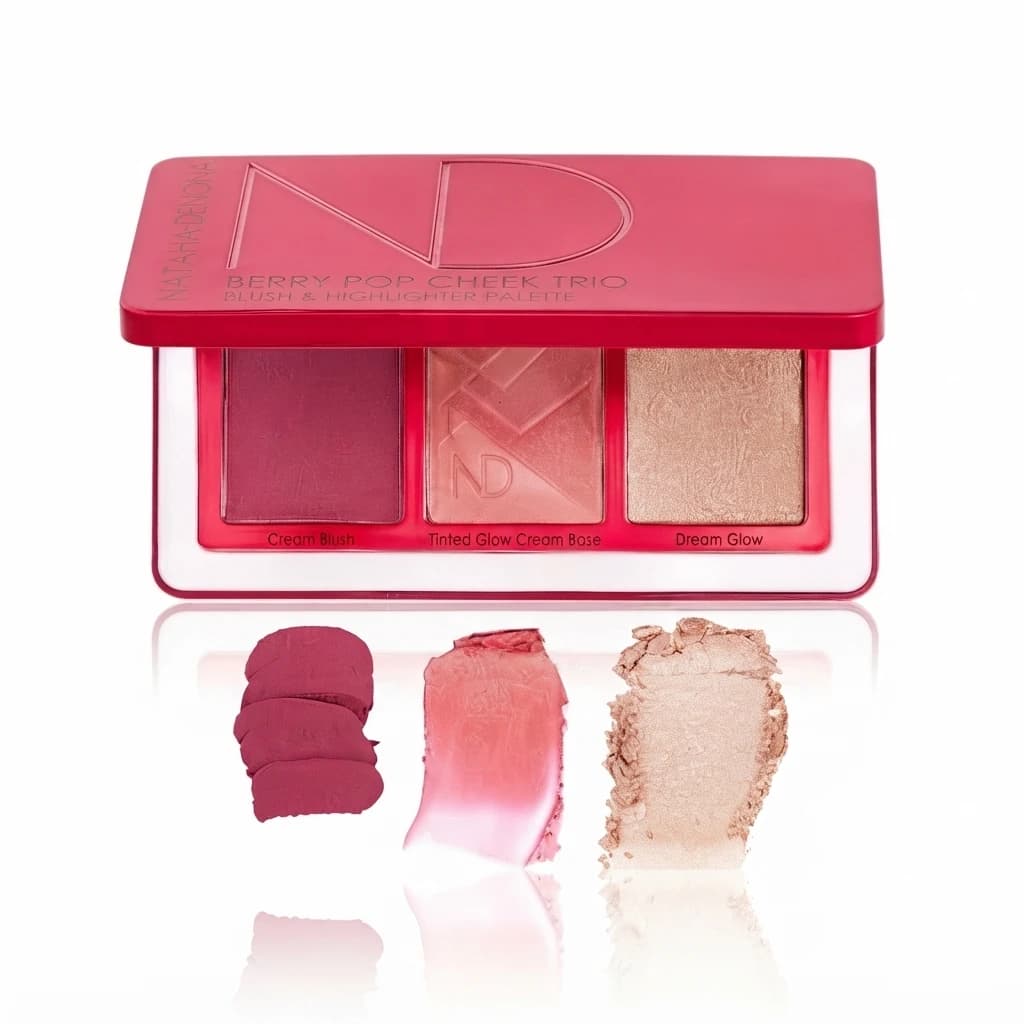پالت رژگونه و هایلایتر ناتاشا دنونا Berry Pop Cheek Trio – اورجینال خرید آمریکا