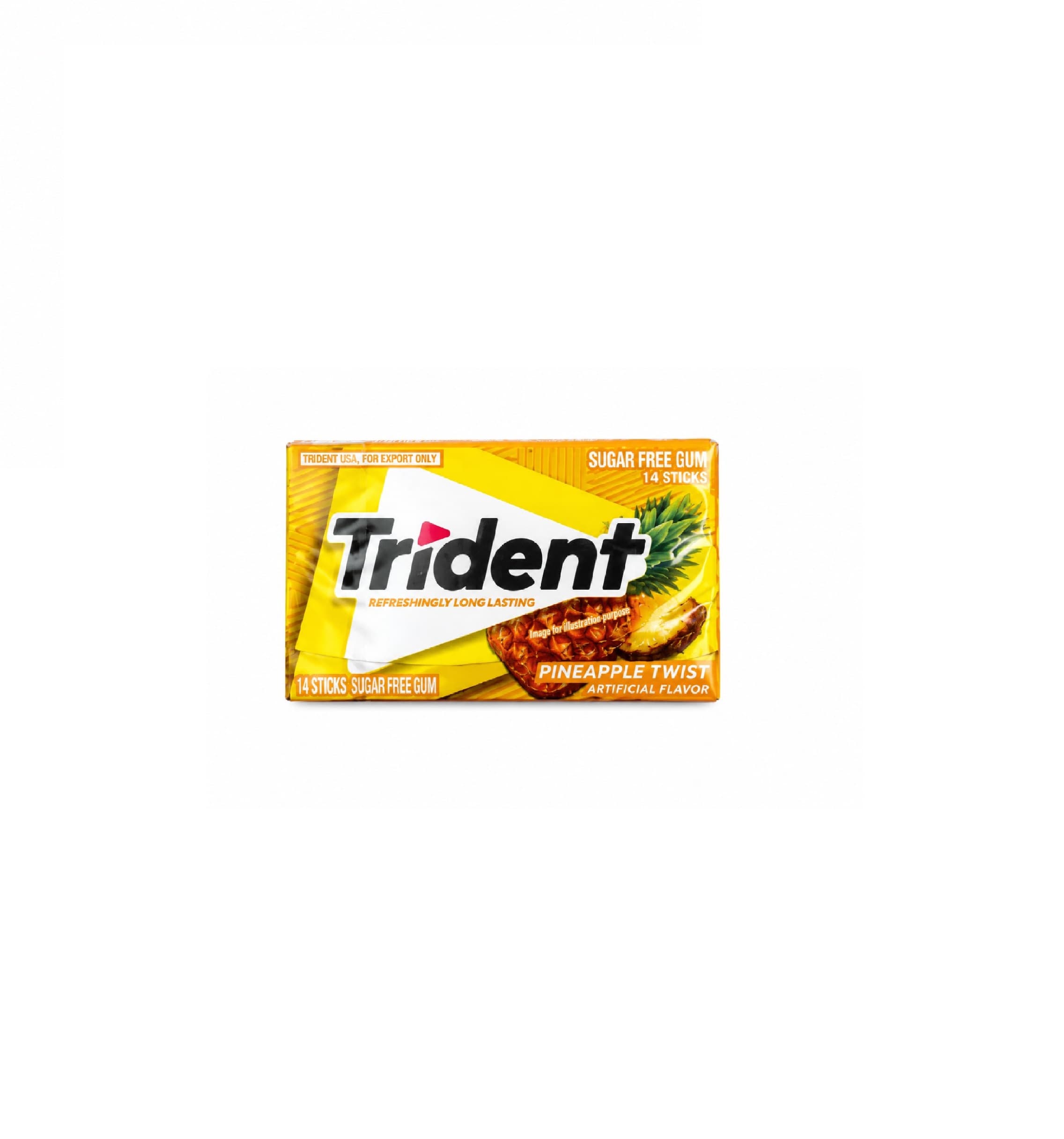 آدامس تریدنت آناناس بدون قند ۱۴ عددی | Trident Pineapple Twist Sugar Free Gum
