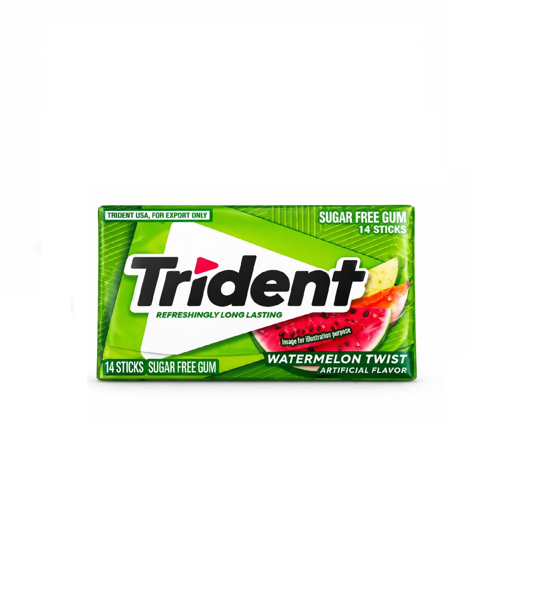 آدامس تریدنت هندوانه بدون قند ۱۴ عددی | Trident Watermelon Twist Sugar Free Gum