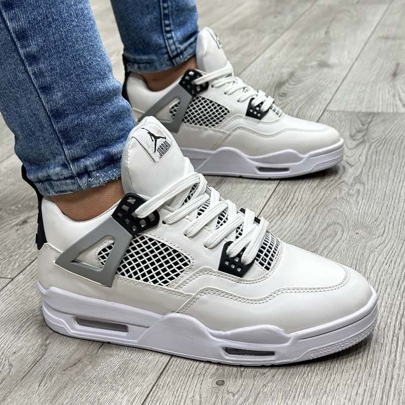 کفش و کتانی مردانه رنگ سفید مدل NIKE AIR JORDAN 4 جردن ایر کد 200970