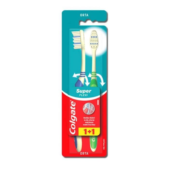 مسواک کلگیت مدل Super Flexi بسته دو عددی