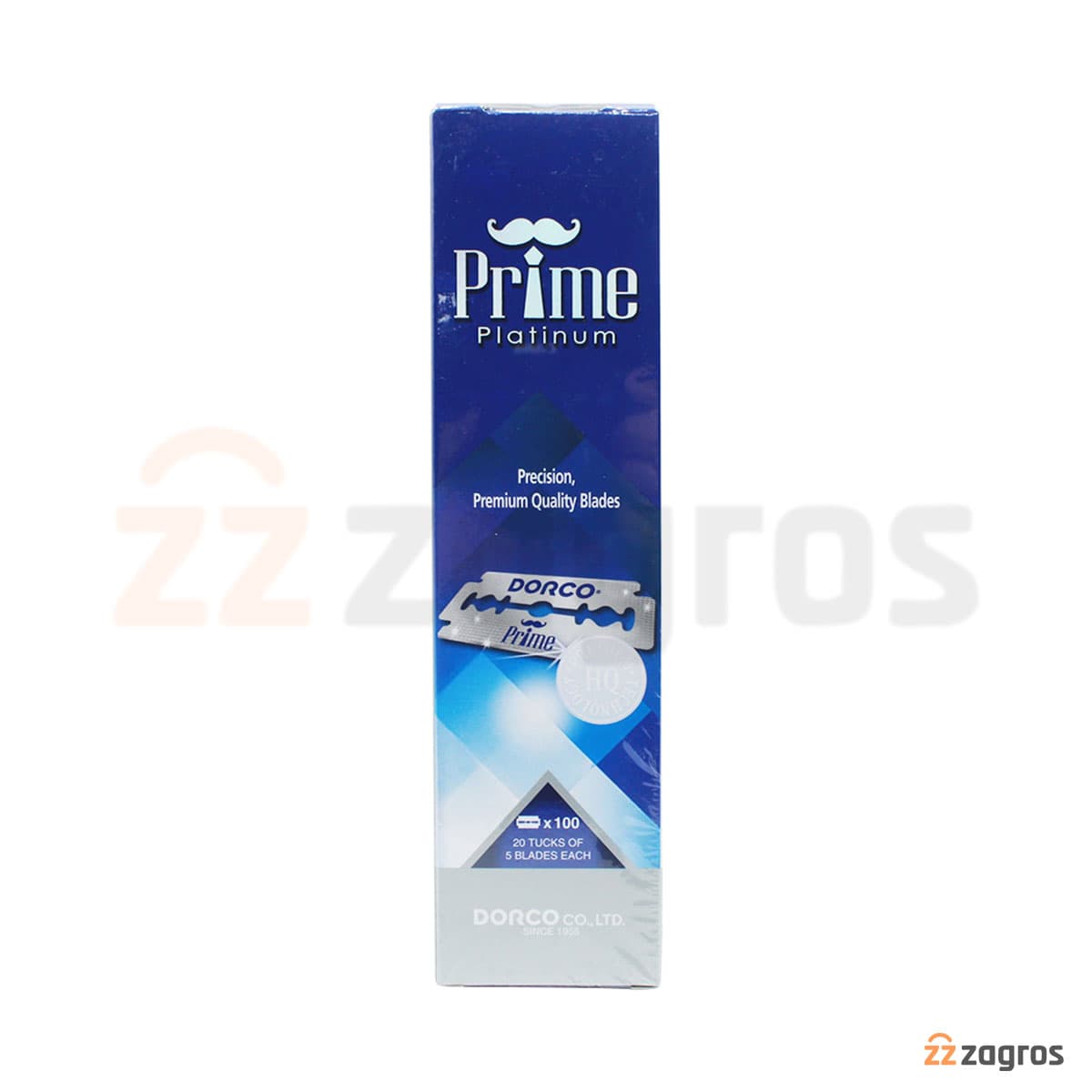 تیغ یدک اصلاح دورکو مدل Prime Platinum بسته 100 عددی — تصویر ۲